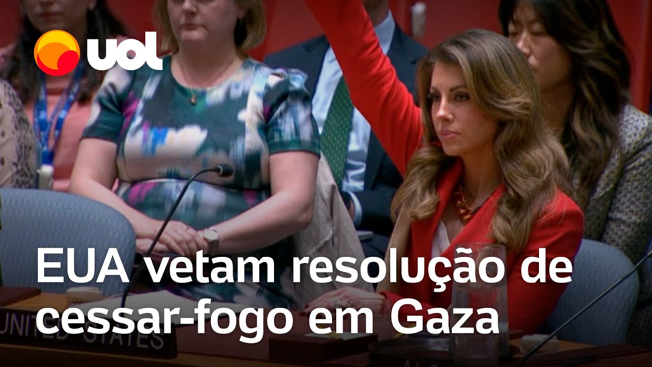 EUA voltam a vetar resolução de cessar-fogo em Gaza no Conselho de Segurança da ONU