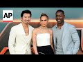 Atlas stars Jennifer Lopez, Sterling K. Brown and Simu Liu talk AI, trust, action | AP interview