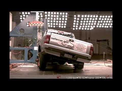 Видео краш-теста Ford Ranger super cab с 2008 года