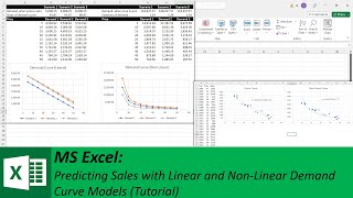 MS Excel: Predicting Sales with Linear and Non-Linear Demand Curve Models (Tutorial)