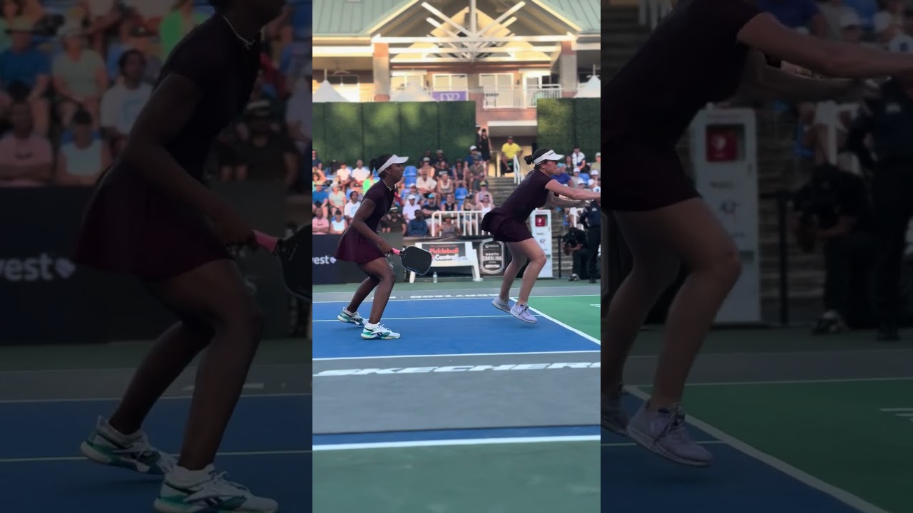POV: You’re courtside and it’s match point for Hurricane Tyra Black and Jorja Johnson