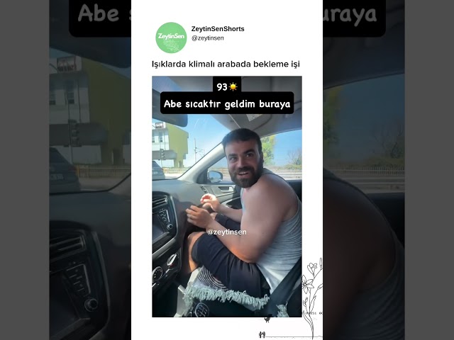 Işıklarda klimalı arabada bekleme işi