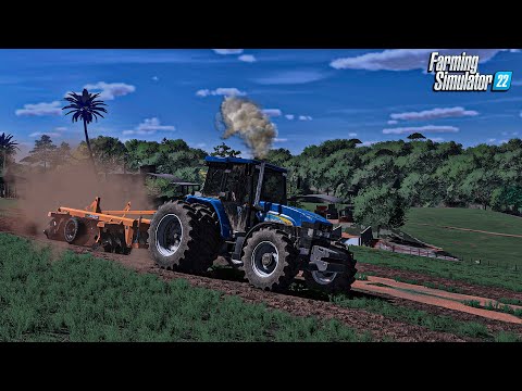 Fazenda simulada #53 | Comprei  um new holland TM 150 | Farming simulator 22