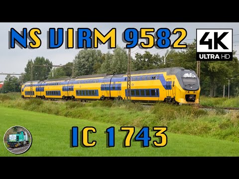 [4K] NS VIRM 9582 with OLD FRONT passes Hengelo!