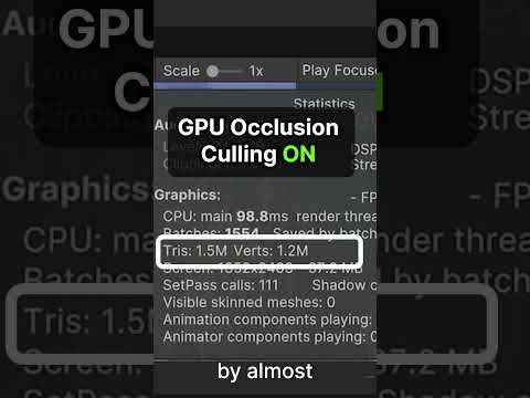 Unity Tip Tuesday: GPU Resident Drawer & GPU occlusion culling