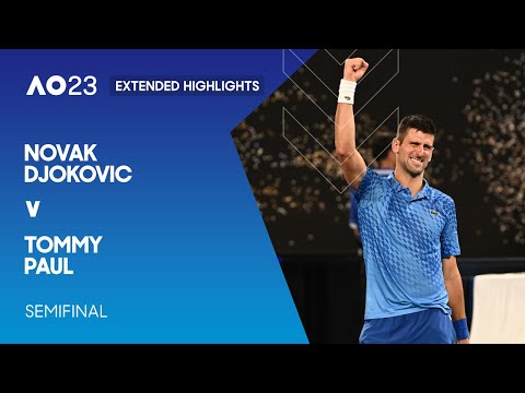 Novak Djokovic v Tommy Paul Extended Highlights | Australian Open 2023 Semifinal