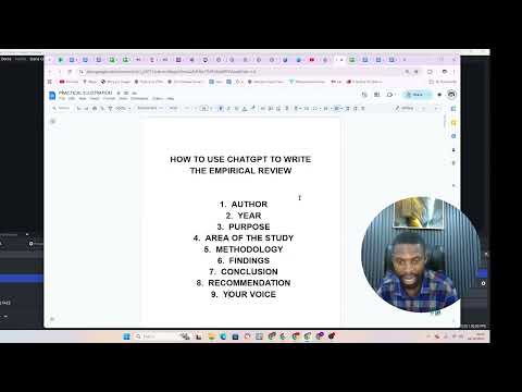 HOW TO USE CHATGPT TO WRITE EMPIRICAL REVIEW