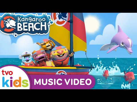 Motion Of The Ocean 💃🌊  KANGAROO BEACH SONG -  🎶 Friends at the Beach Swimming 🎶 | TVOkids