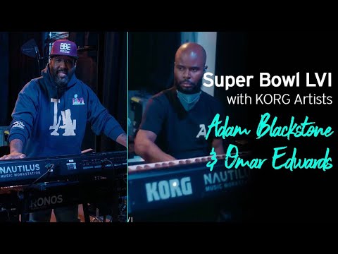 Super Bowl LVI with KORG Artists Adam Blackstone and Omar Edwards