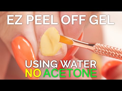 Remove Gel Polish from Natural Nails with Water! No Acetone EZ Peel Off Gel Polish