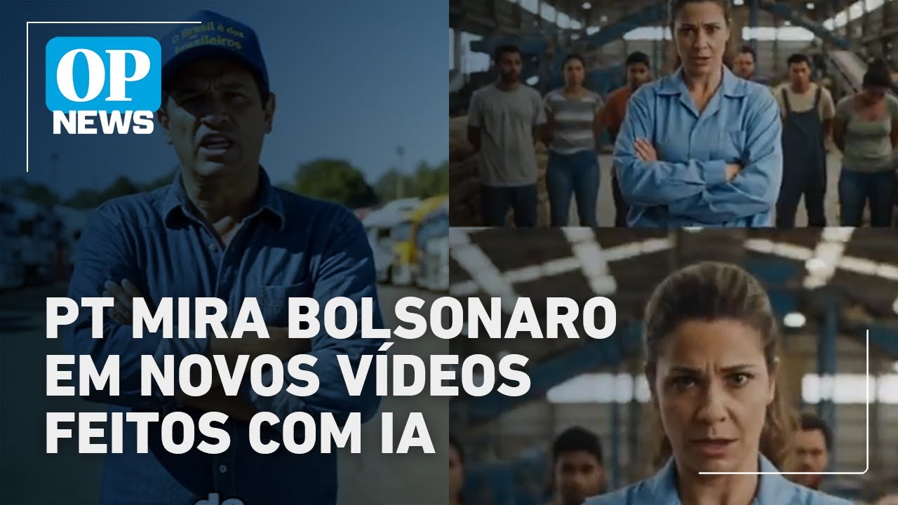 PT publica novos vídeos com IA e mira Bolsonaro após tarifaço de Trump | O POVO News