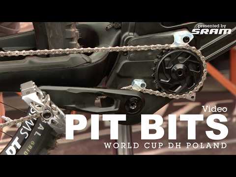 Adding WEIGHT to DH BIKES – PIT BITS – Bielsko-Biala, Poland World Cup