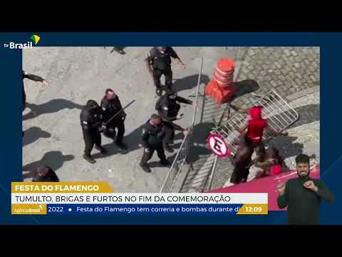 RJ | Brigas e furtos tumultuam comemoração de torcedores do Flamengo