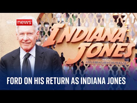 Actor Harrison Ford says he wants movie-goers to enjoy Indiana Jones film with strangers