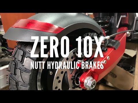 ZERO Scooters hydraulic brake Install