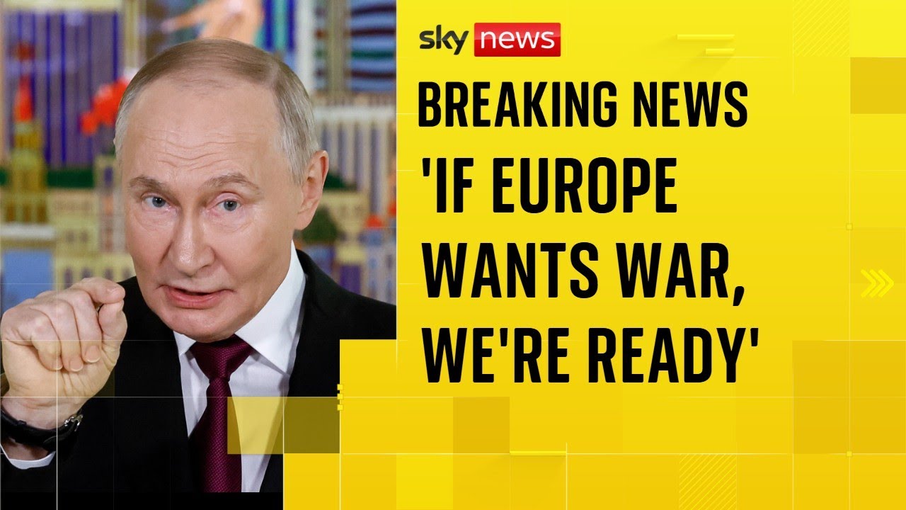 Putin lashes out at Europe and accuses them of trying to 'block the peace process'