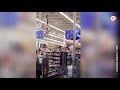 Hail falls through Walmart skylight in storm
