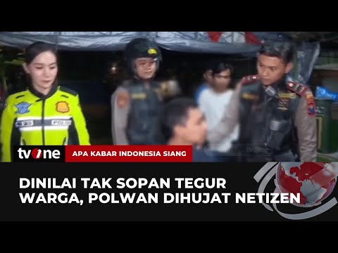 Viral Polwan Tegur Seorang Pria Makan di Warung....