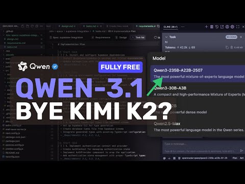 Qwen 3.1 (235B-2507 Tested) + Free APIs + Cline,Roo: BYE Kimi-K2? IS IT Really BETTER than KIMI-K2?