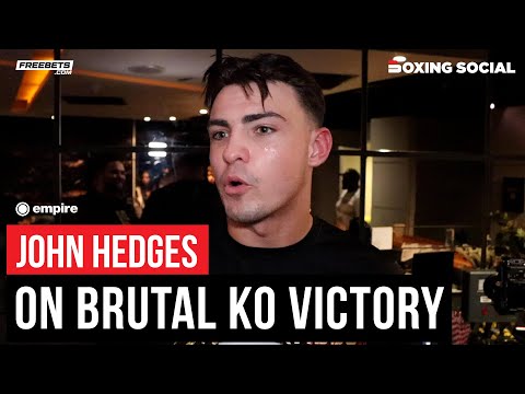 John hedges reacts to showreel knockout on return from injury