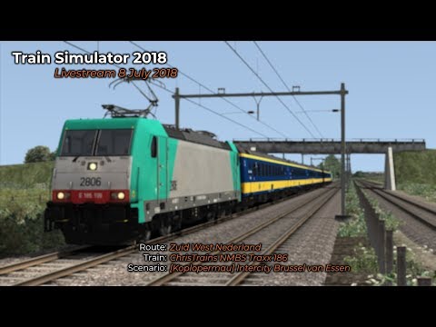 Koplopermau Intercity Brussel van Essen naar Dordrecht Livestream 08072018