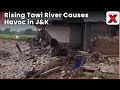 Flash Floods in J&K Cause Havoc: Homes Destroyed, People Lose Belongings Amid Rising Tawi River