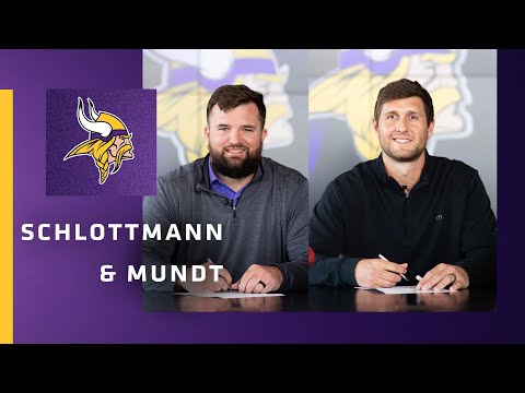Austin Schlottmann and Johnny Mundt Ink their Deals to Officially Become Vikings video clip
