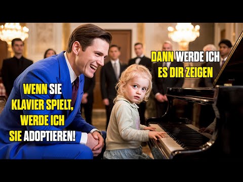 "If she plays the piano, I'll adopt her!" laughed the CEO… until the poor girl started playing