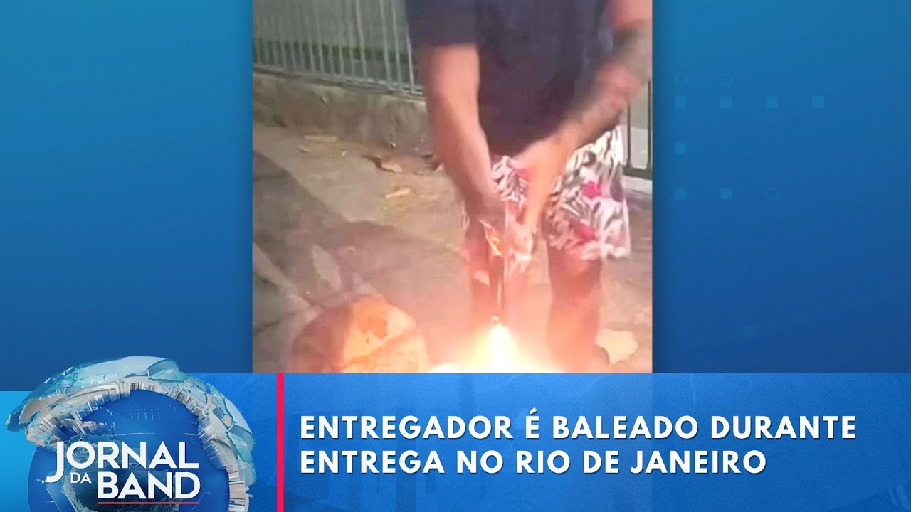 Entregador é baleado durante entrega no RJ | Jornal da Band