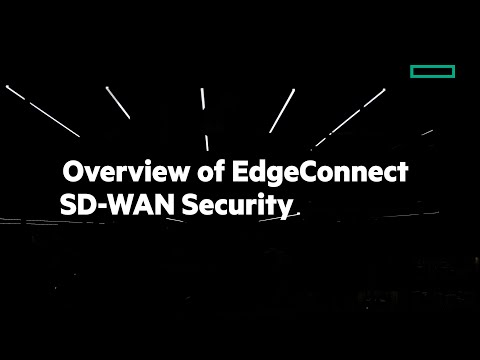 Overview of EdgeConnect SD-WAN Security