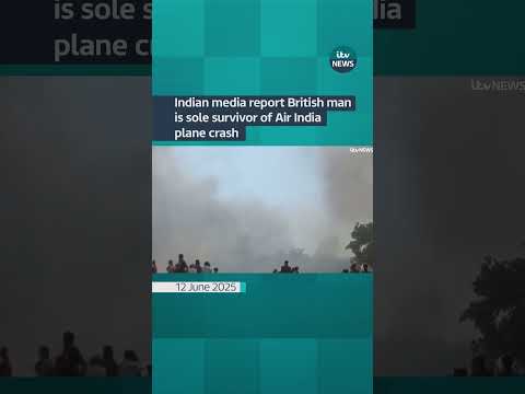 British man 'sole survivor' of London-bound Air India plane crash in Ahmedabad #shorts #india