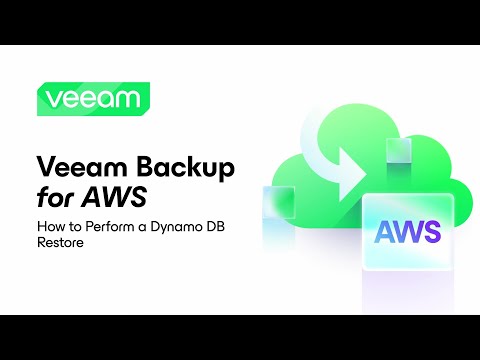 Veeam Backup for AWS: How to Perform a DynamoDB Table Restore