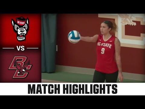 Nc State Vs Boston College Acc Volleyball Highlights Bvm Sports