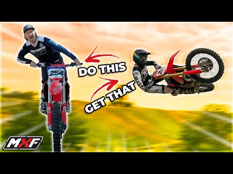 EASIEST WAY TO WHIP A DIRT BIKE WHILE JUMPING - Body Position is EVERYTHING!!!