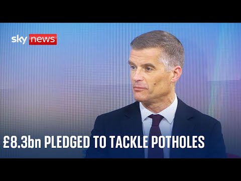 Transport secretary on PM''s pledge to spend £8.3bn fixing Britain's potholes