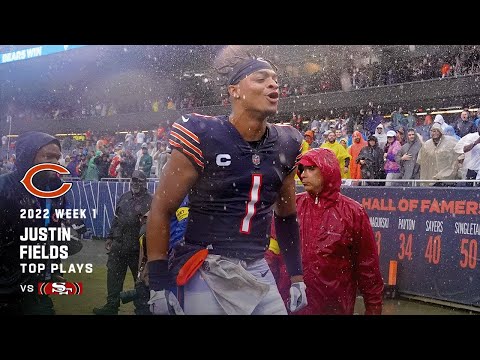 Justin Fields Leads the Bears to a Win in Rough Conditions! | NFL Week 1 2022 Season video clip
