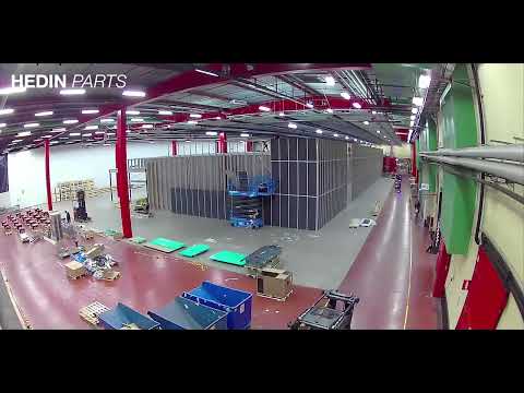 HedinParts - Installation of AutoStore 2023 - an timelapsevideo