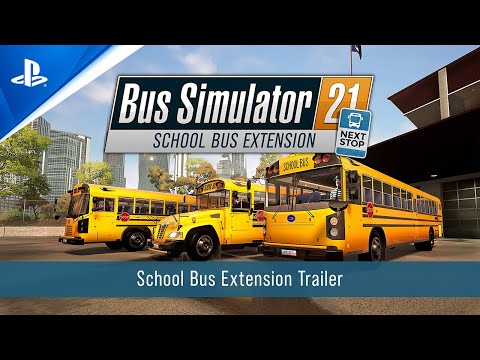 Bus Simulator 21 Next Stop - School Bus Extension Launch Trailer | PS5 & PS4 Games