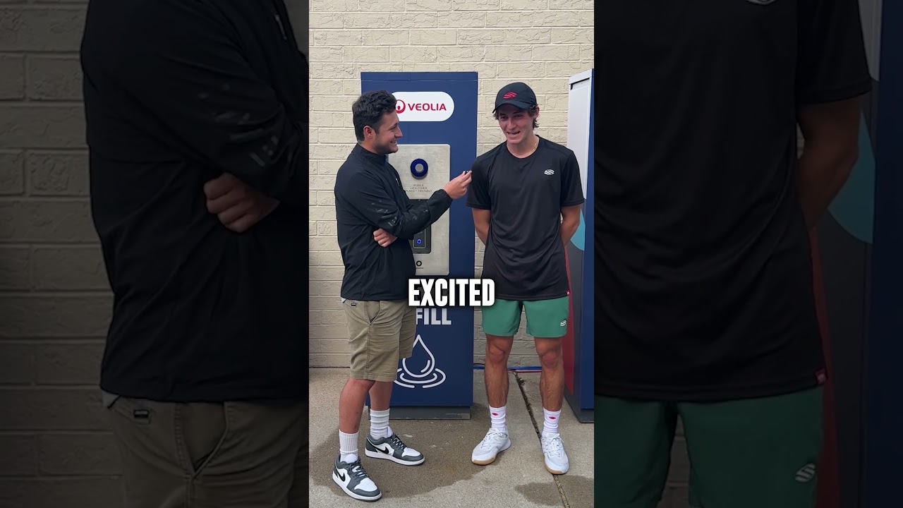 55th seed to Semifinal Saturday! We caught up with Emilien Burnel for the Veolia Water Cooler Chat🔥