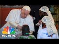 ‘Your pain is my pain’: Pope Francis meets Congolese victims of conflict