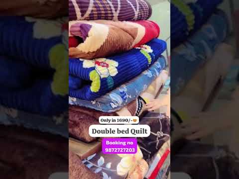 DOUBLE RAJAI #bedsheets #quilt #shortsyoutube #shortsviral #youtubeshorts #blanket #sale