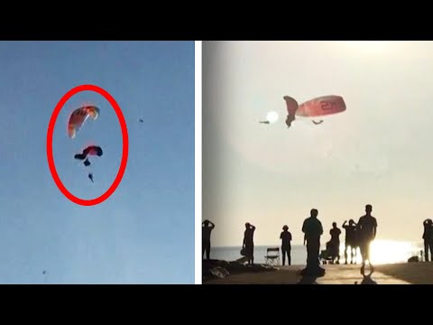 Viral video: Mid-air collision of paragliders in Turkey Viral video: Mid-air collision of paragliders in Turkey