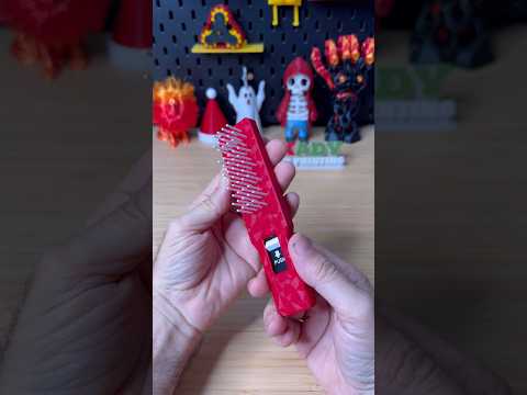 3D Printed Retractable Hairbrush