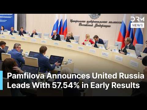 FULL BRIEFING: Russia Election Chief Ella Pamfilova Announces First Preliminary Results | AC1N