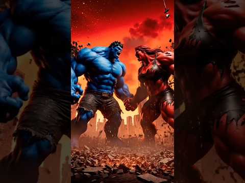 Red She-Hulk’s Fury|Giant Clash with Blue HulkEpicCityDestruction#HulkVsSheHulk#trending#epicbattle