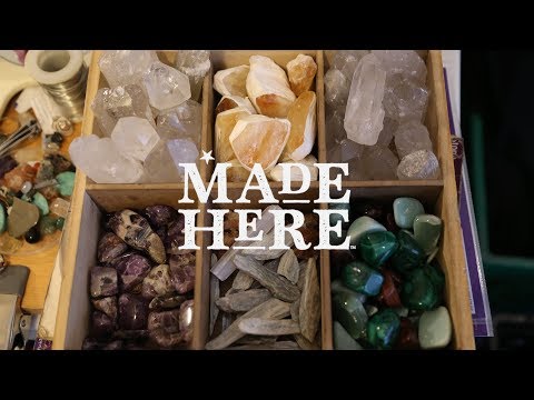 screenshot of youtube video titled Made Here | Cosmosis Stones