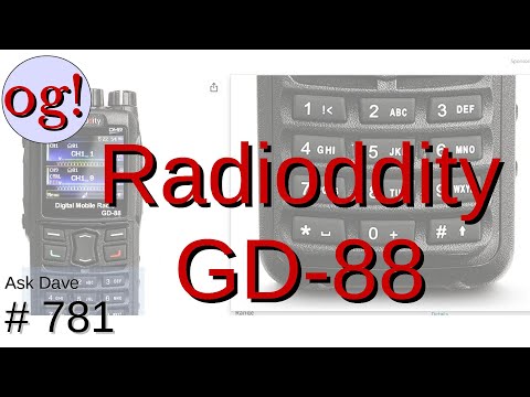 Radioddity GD-88 FM/DMR handheld review (Ask Dave #781)