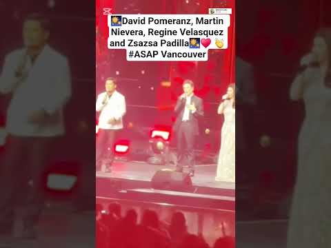 David Pomeranz, Martin  Nievera, Regine Velasquez and Zsazsa Padilla ASAP Vancouver #davidpomeranz