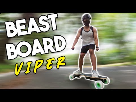 BEAST BOARD VIPER Electric Skateboard TEST RIDE
