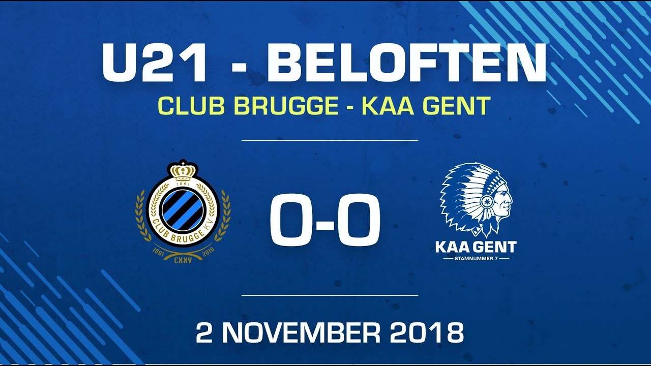 U21 Club Brugge - KAA GENT: 0-0